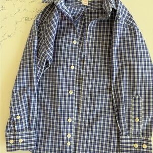 Cat & Jack Purple and White Plaid Shirt